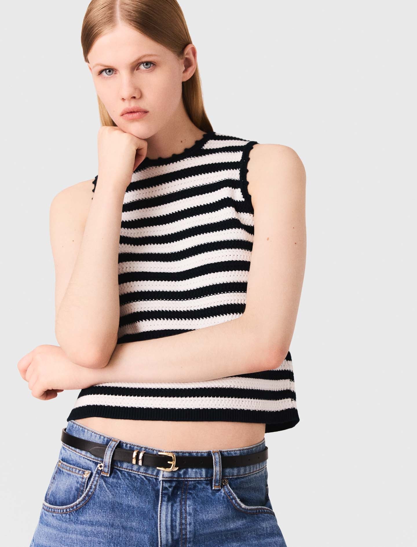 Denim Bermuda shorts