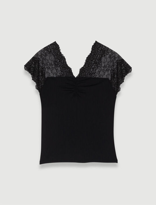 Black-Lace Top