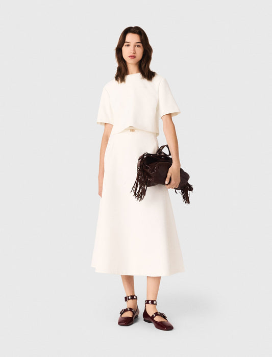 Heavy crepe short top