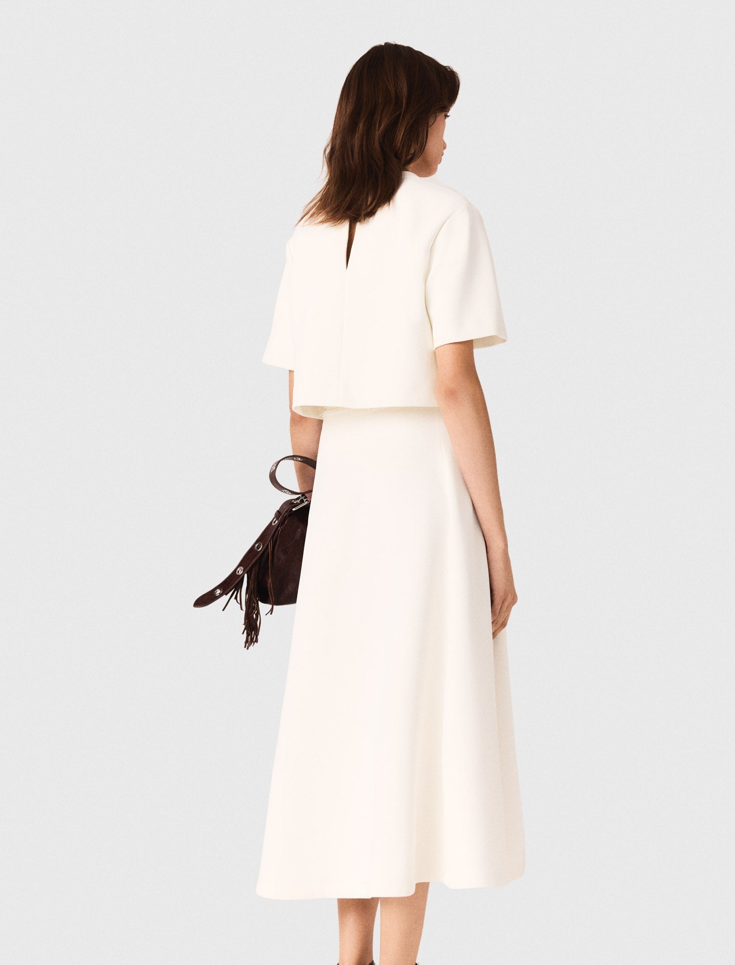 Heavy crepe short top