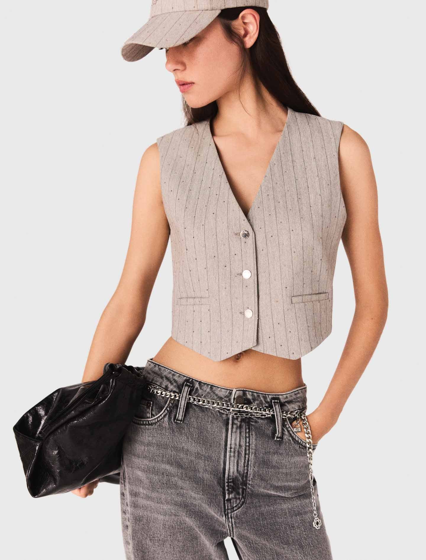 Diamanté tailored jacket