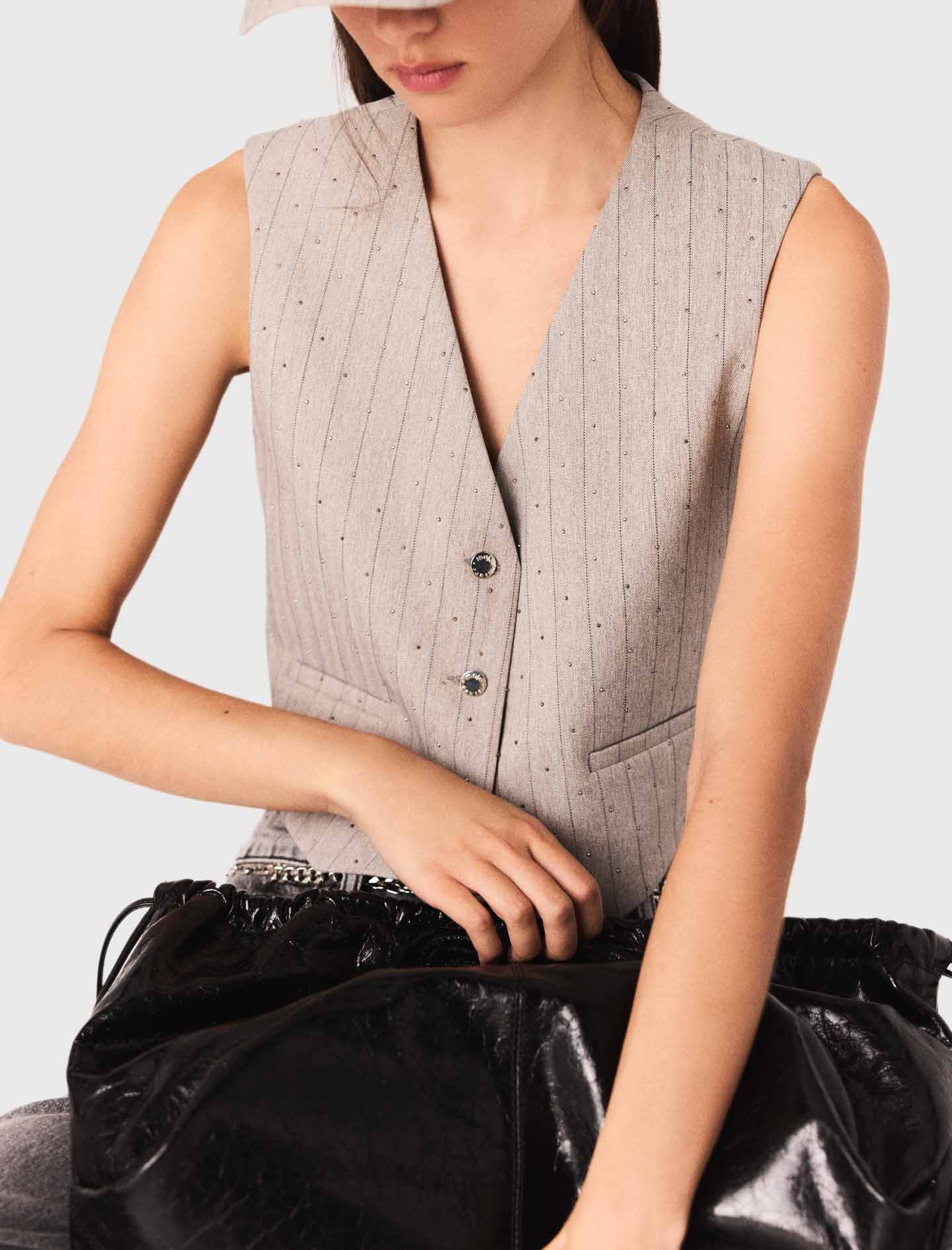 Diamanté tailored jacket