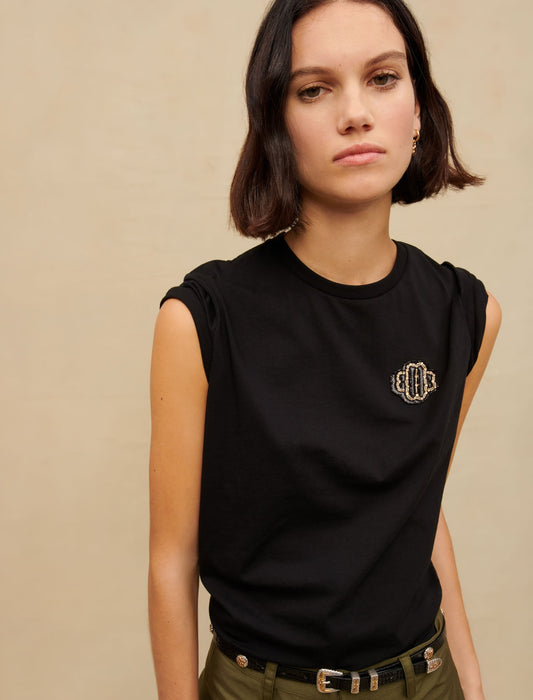 Black   100% COTTON T-SHIRT 100% COTTON T-SHIRT