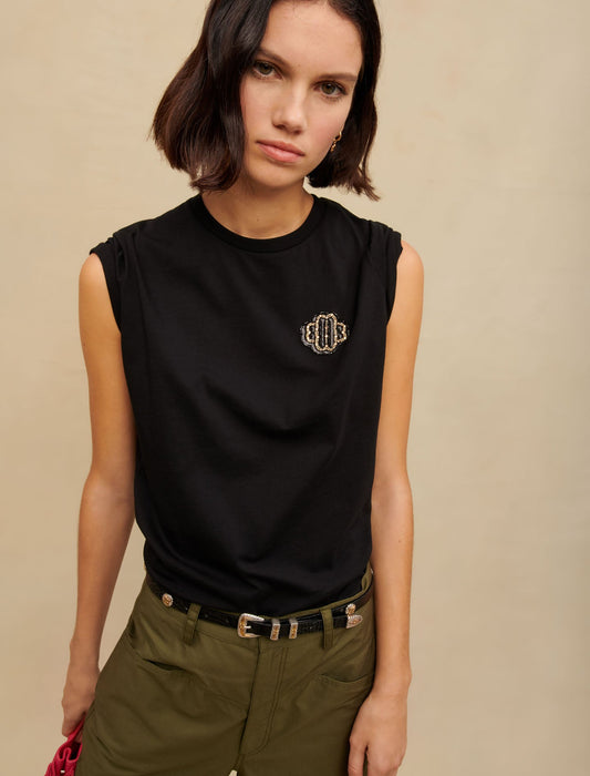 Black   100% COTTON T-SHIRT 100% COTTON T-SHIRT