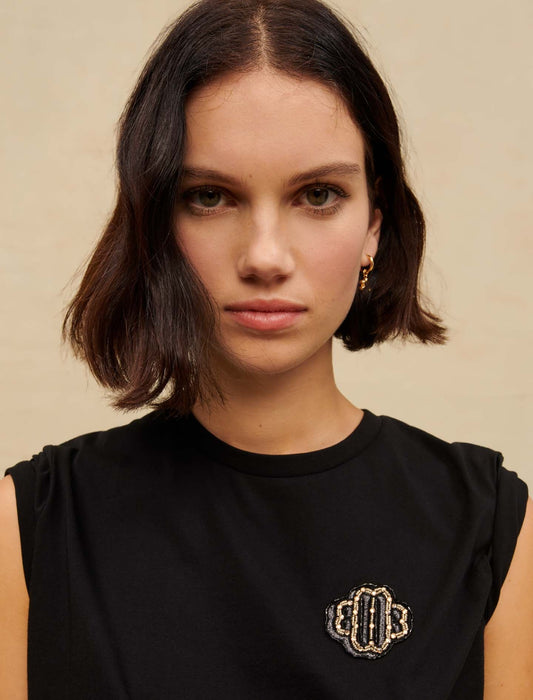 Black   100% COTTON T-SHIRT 100% COTTON T-SHIRT