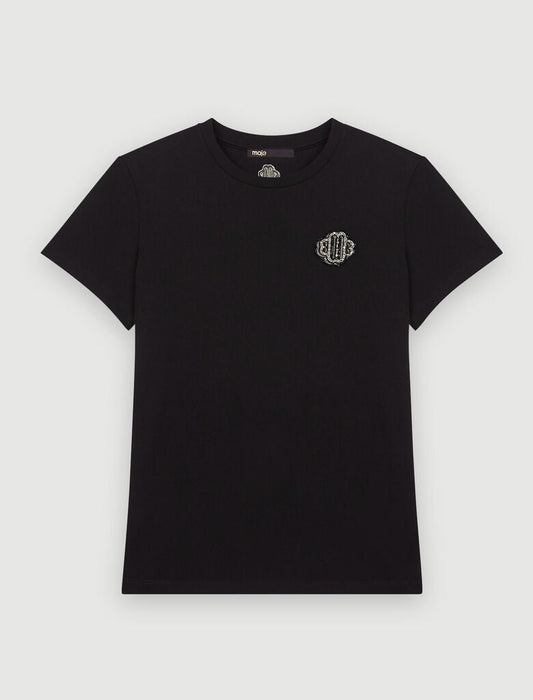 Black   100% COTTON T-SHIRT 100% COTTON T-SHIRT