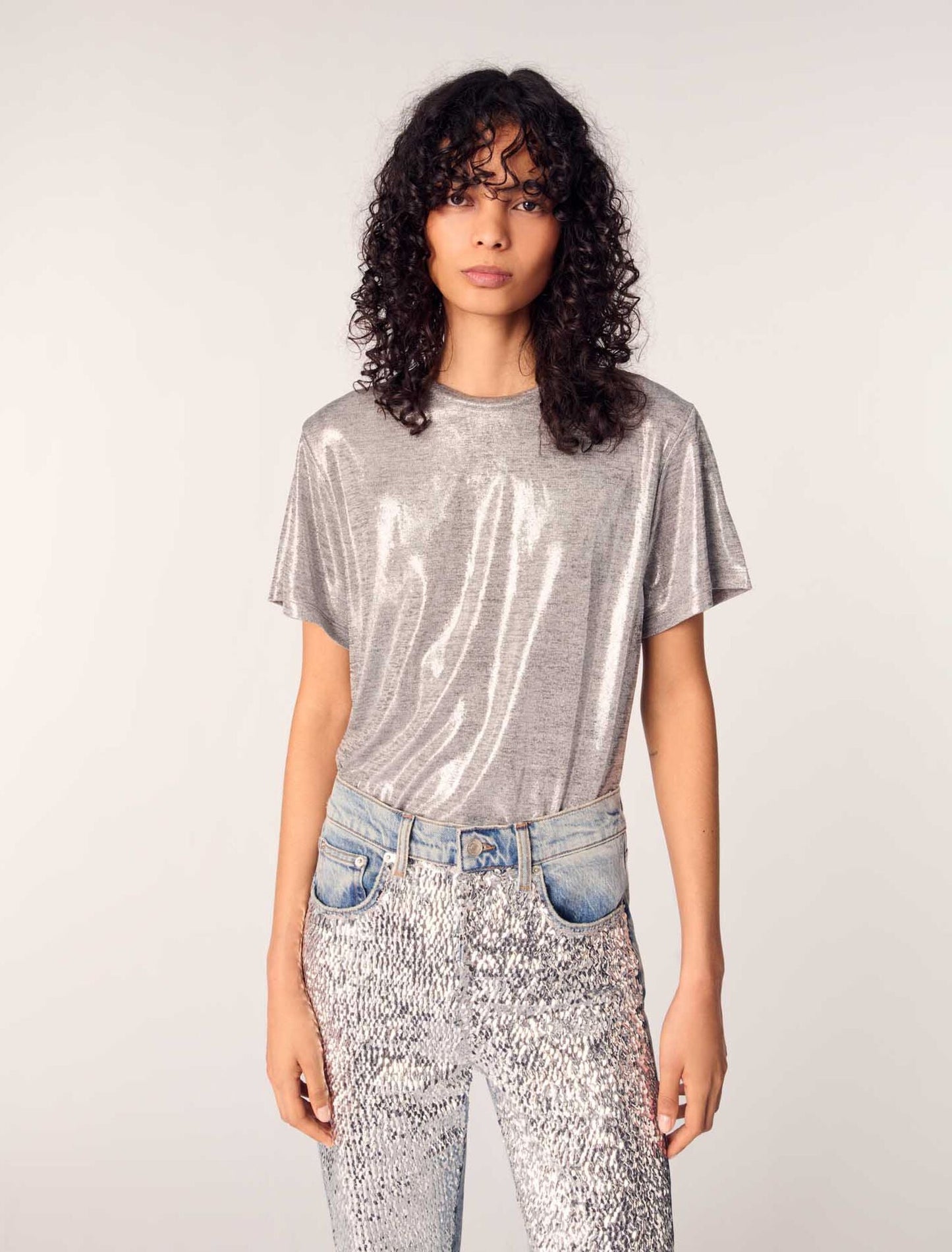 Silver-Lame T-shirt
