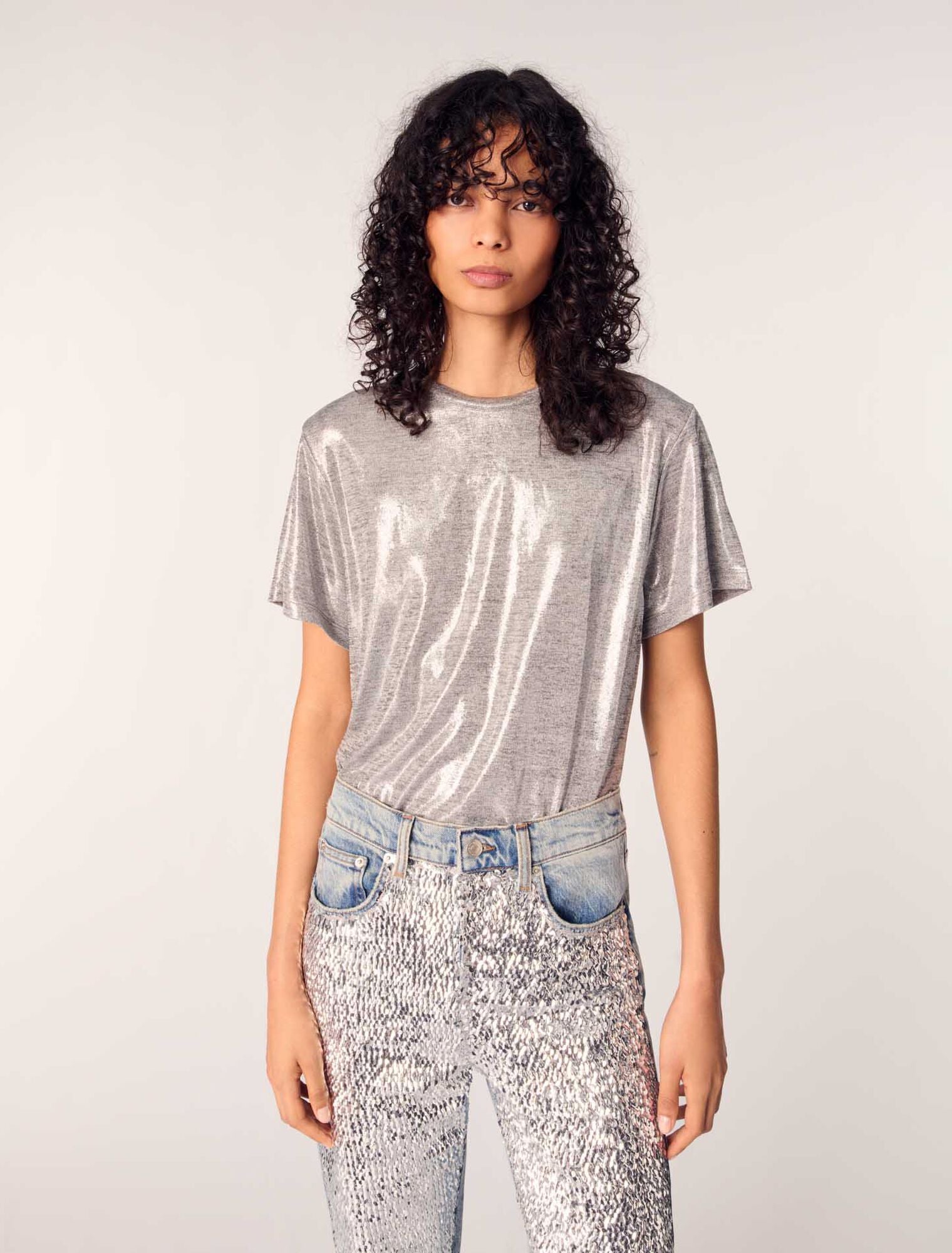 Silver-Lame T-shirt