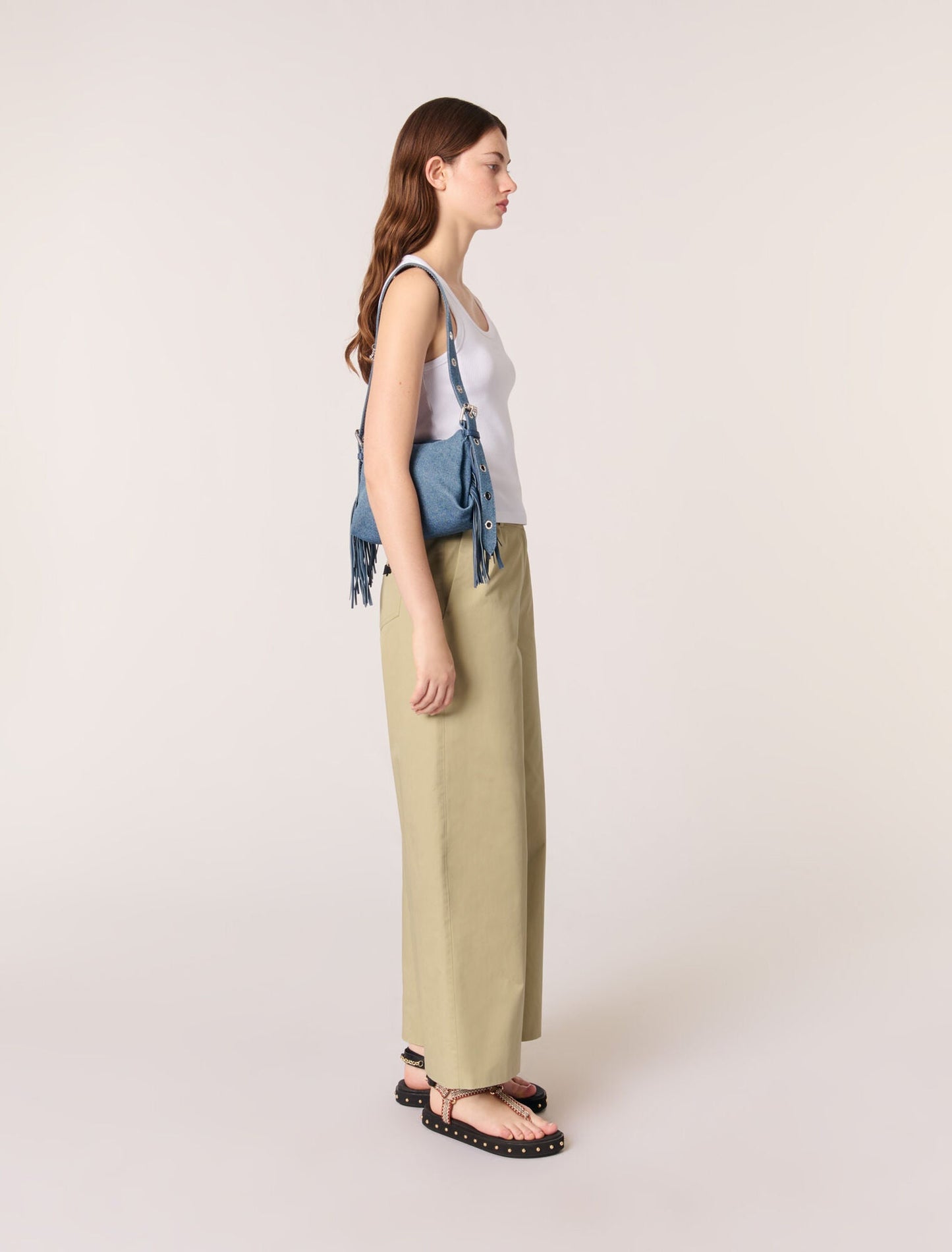 White-Rib knit tank top