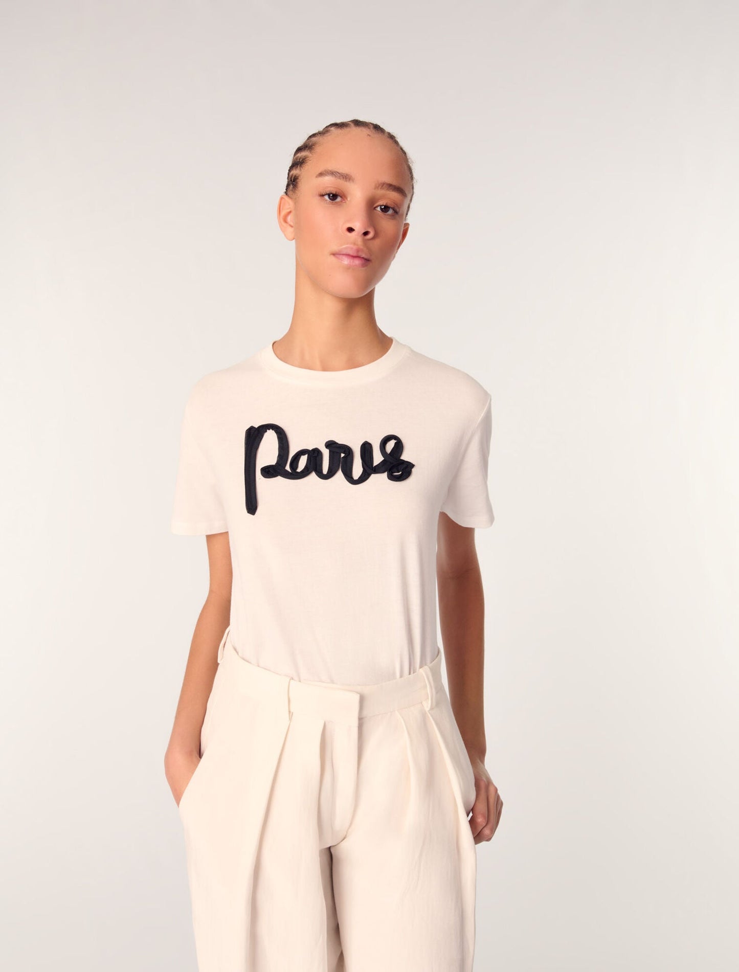 White-Cotton t-shirt