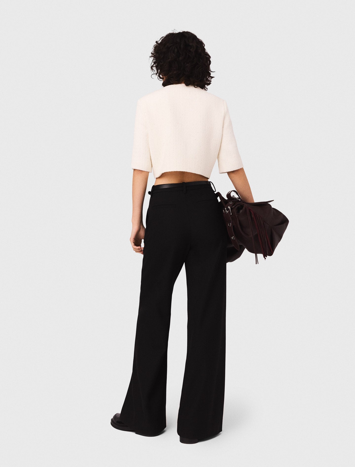 Short tweed lurex jacket