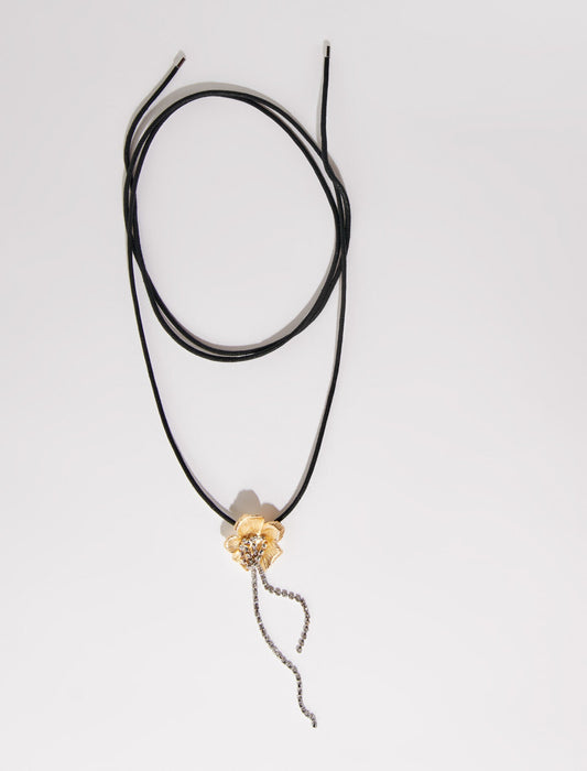 Flower Necklace Gold