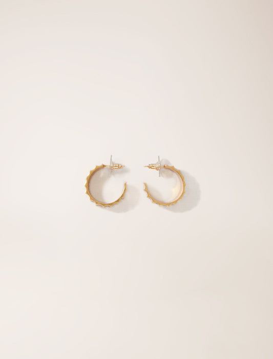 Gold-featured-Sculpted Earrings