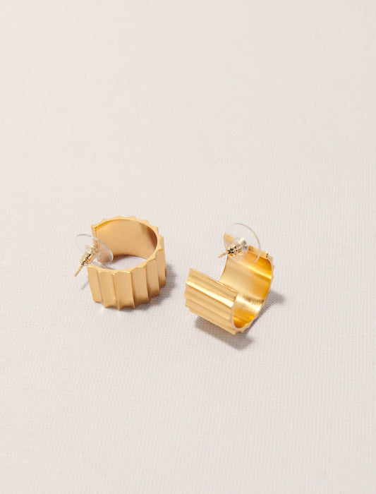 Gold-Sculpted Earrings