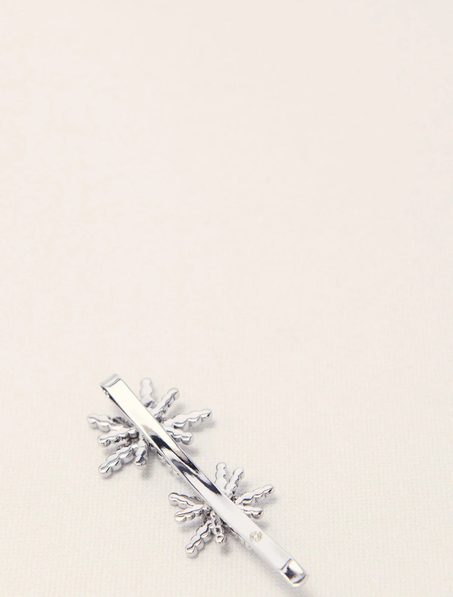 Silver-Star Rhinestone Barrette