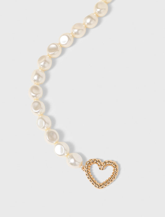 Pearl choker necklace Gold