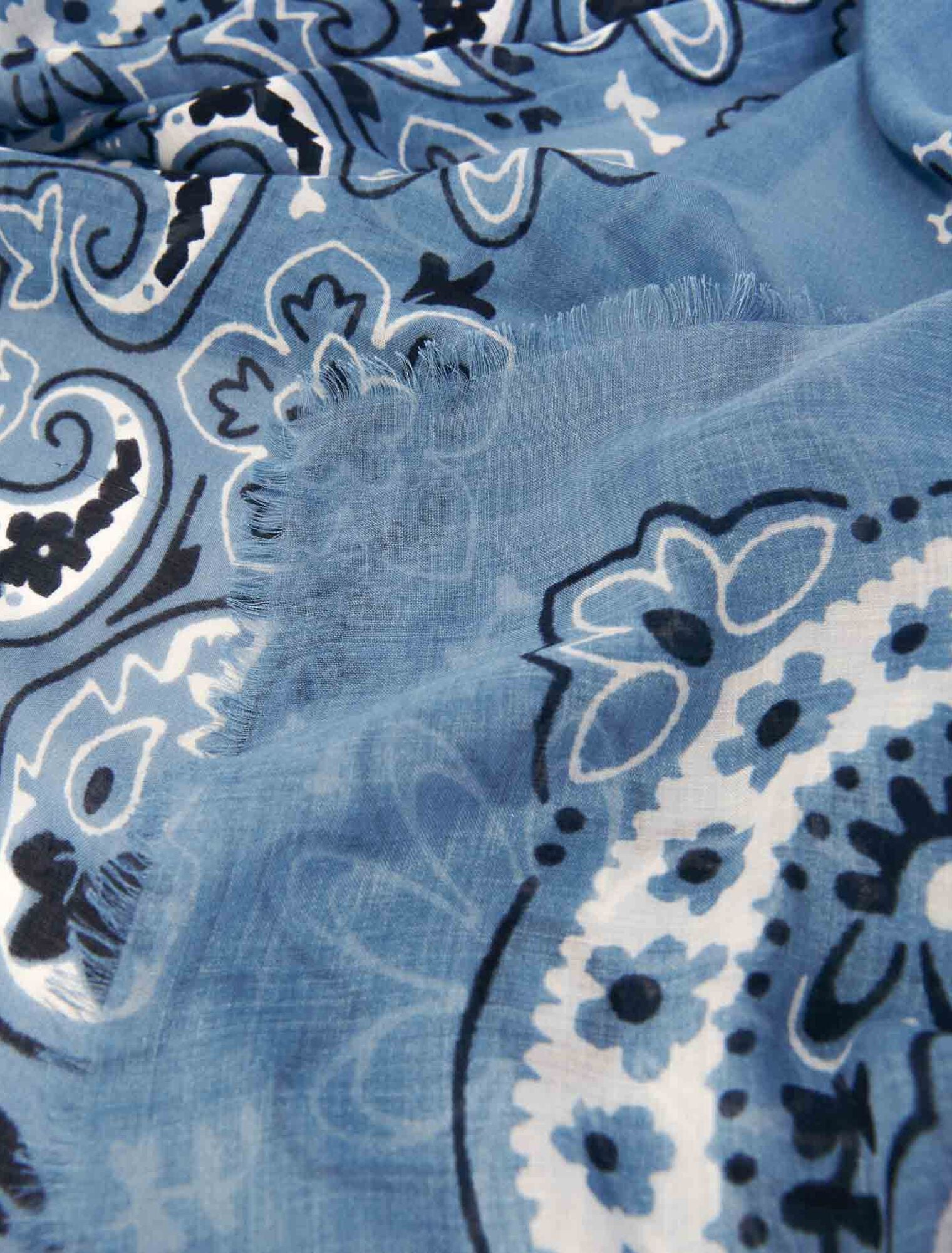 Blue Bandana Print-Bandana Print Shawl