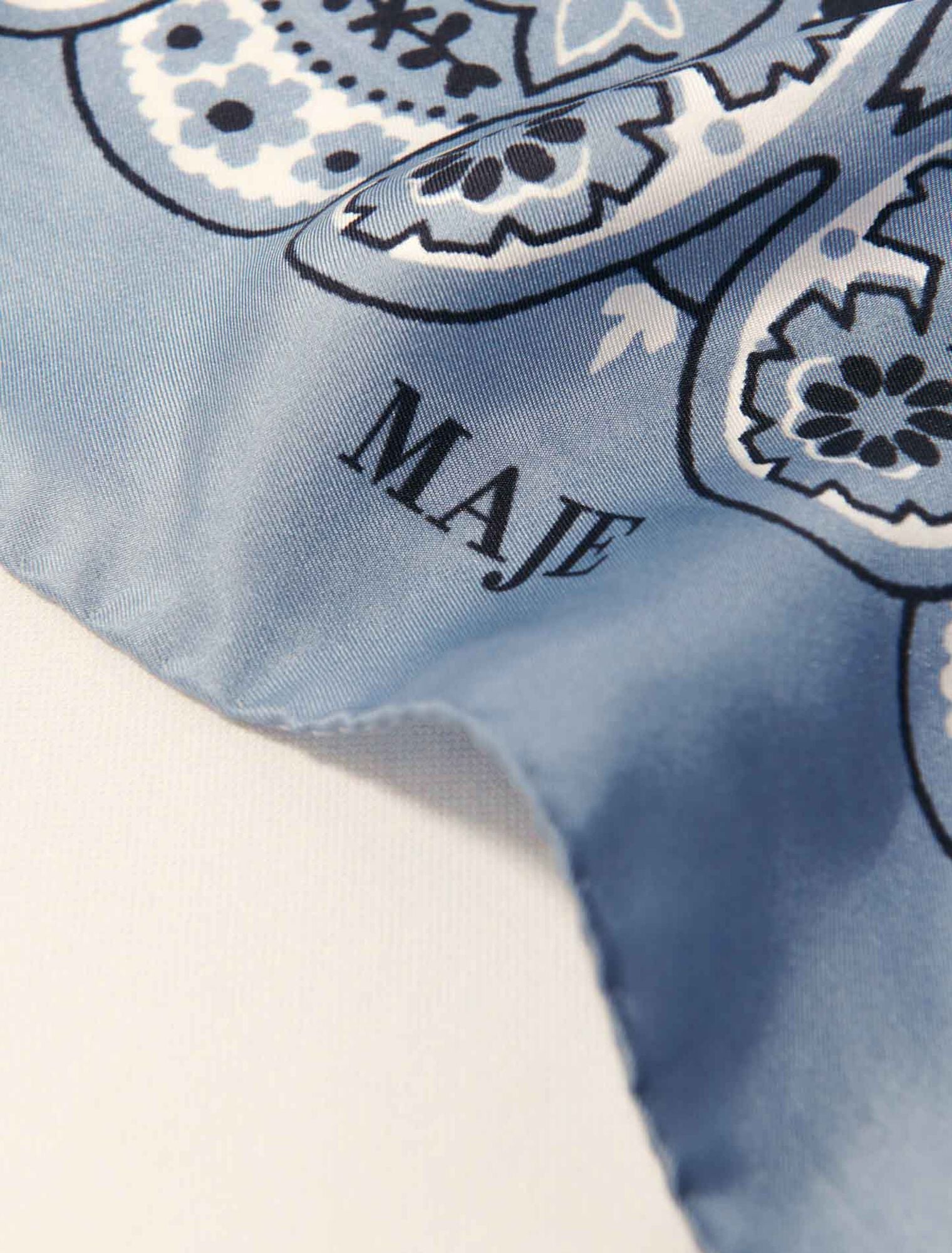 Blue Bandana Print-Bandana Print Scarf
