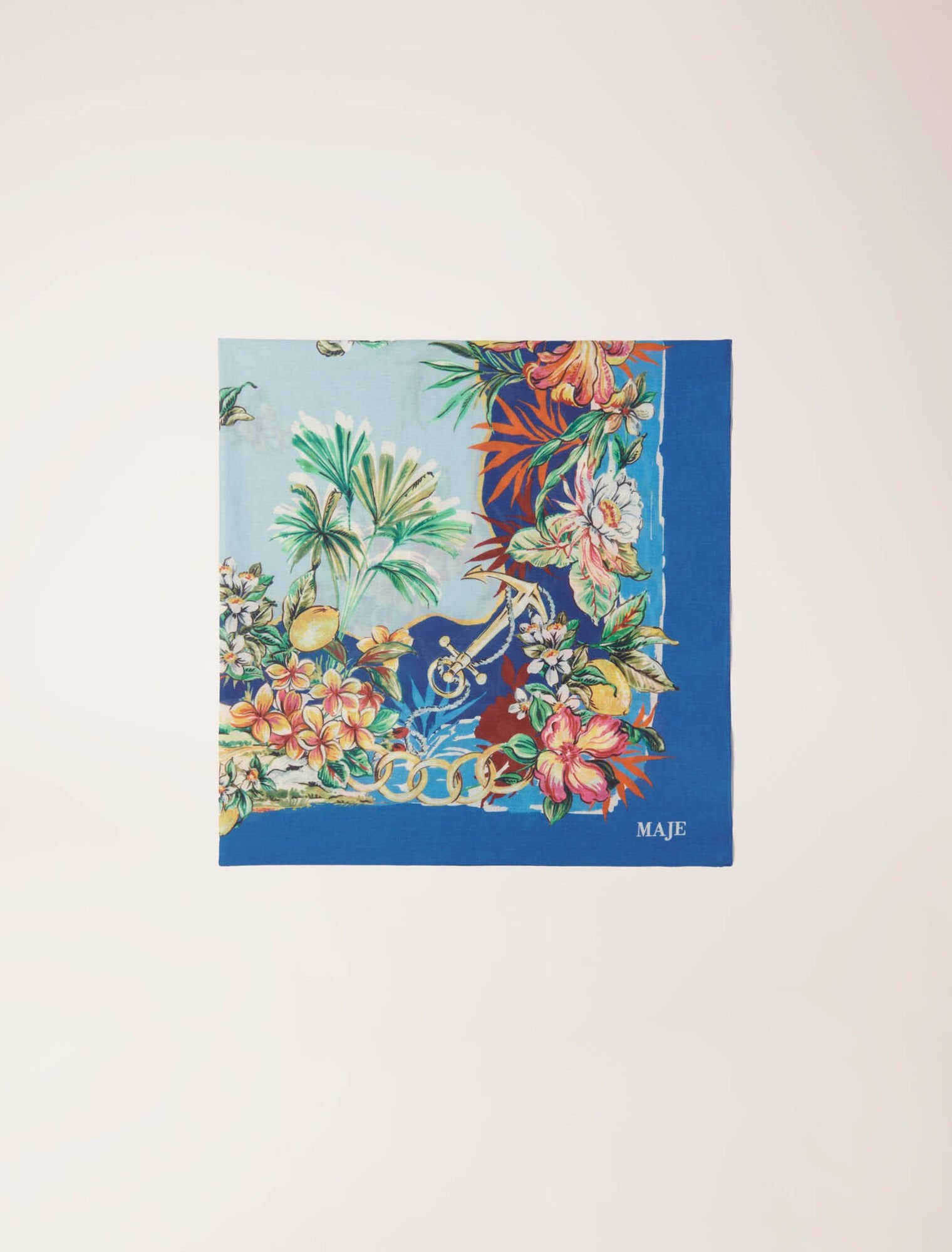 Multicolor floral print-featured-90x90cm square in cotton print