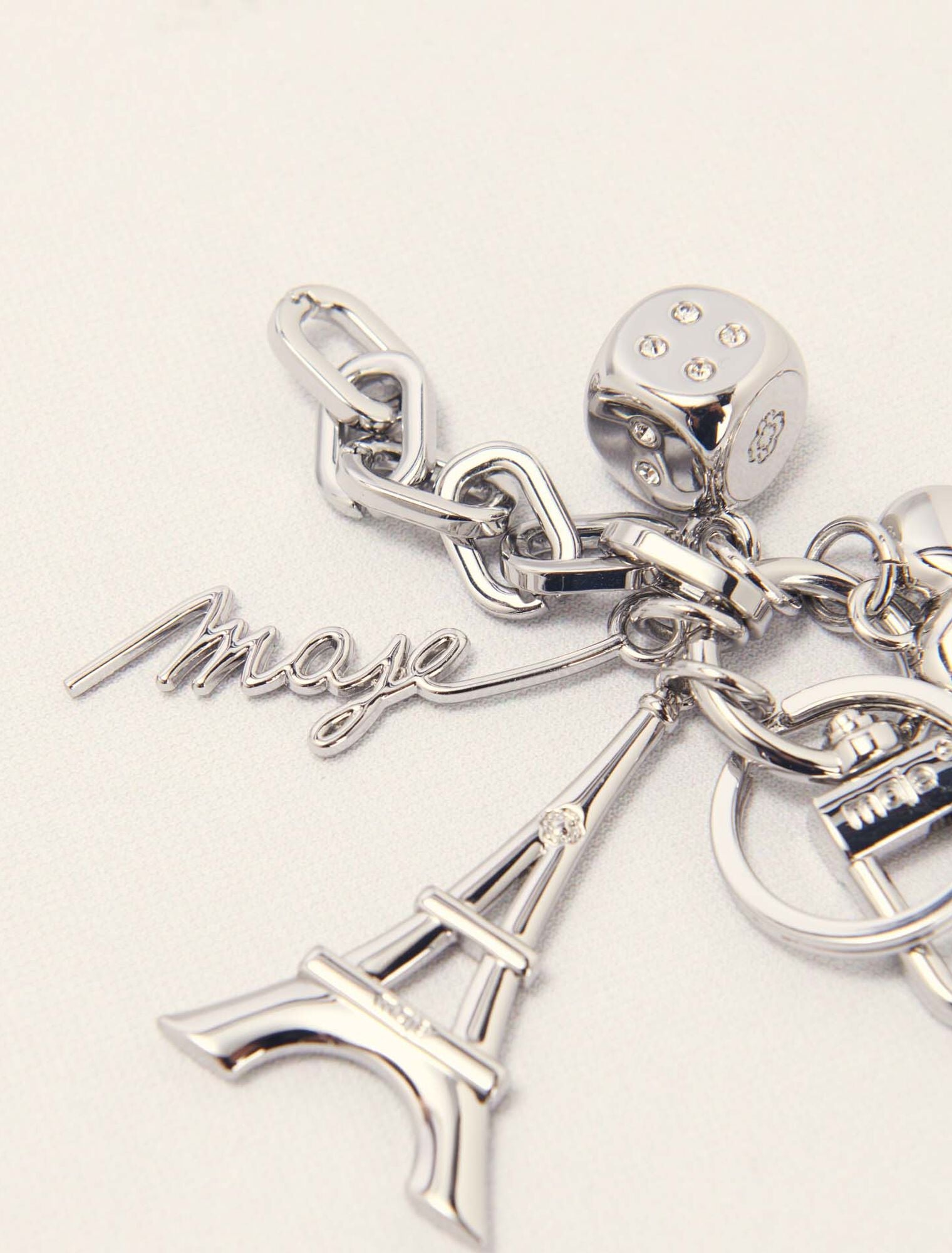 Silver Maje jewellery key ring