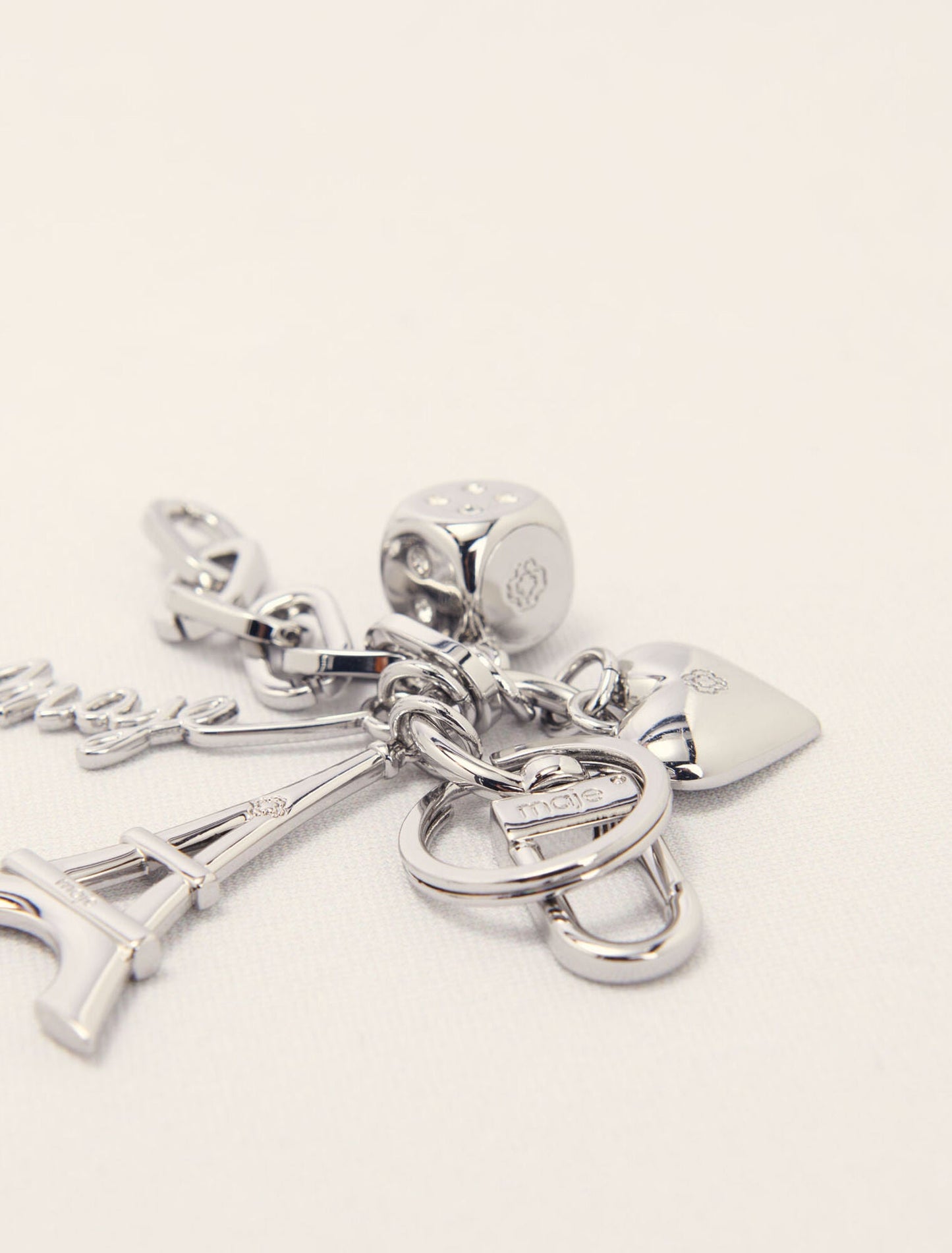 Silver Maje jewellery key ring