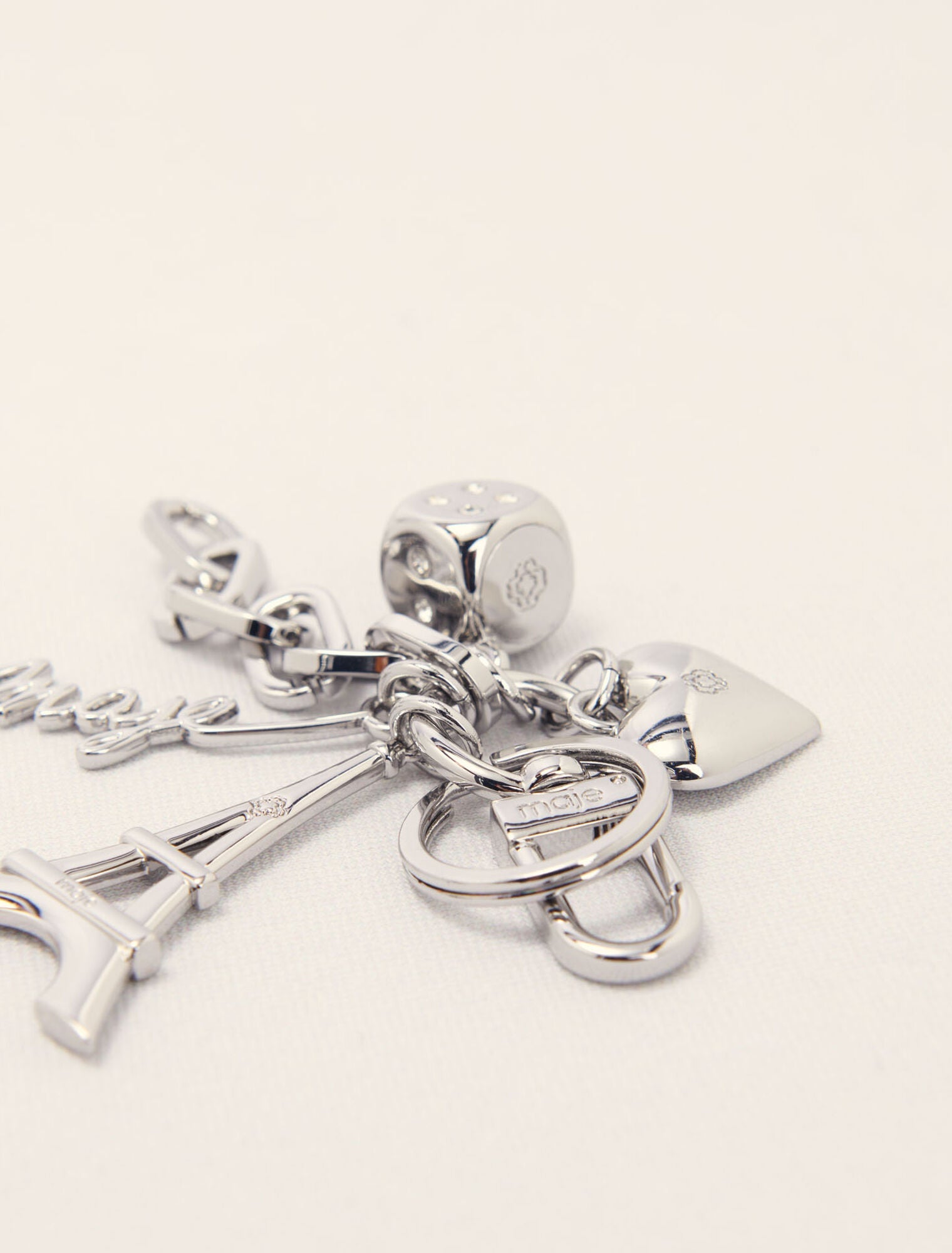 Silver Maje jewellery key ring