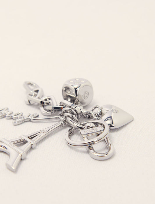 Silver Maje jewellery key ring