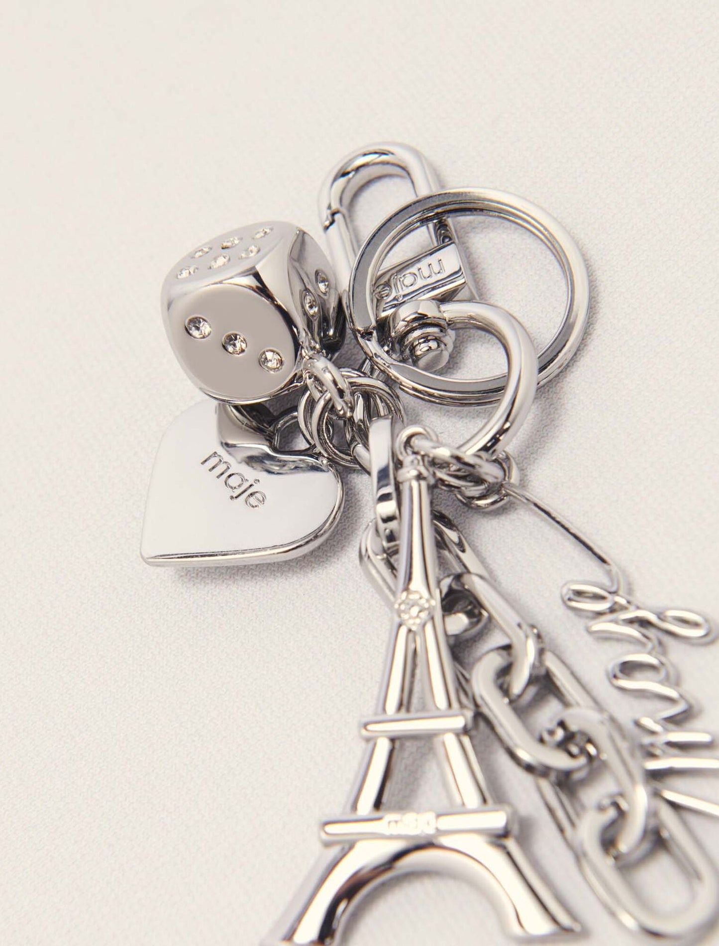 Silver Maje jewellery key ring