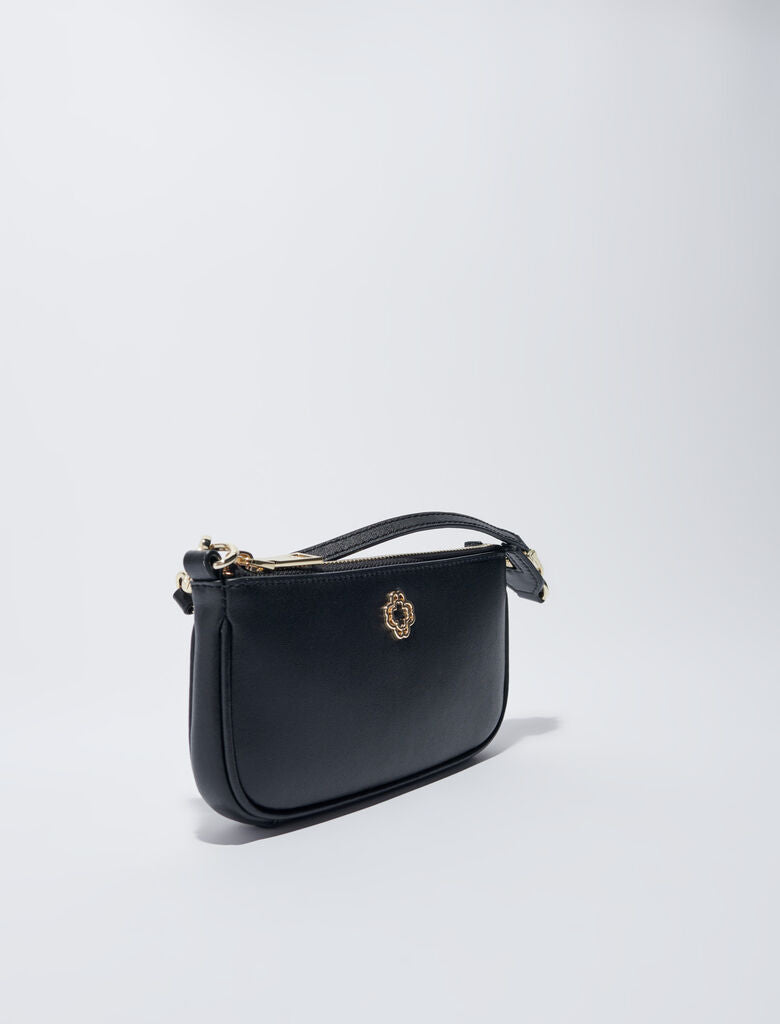 Black  -Leather clutch bag