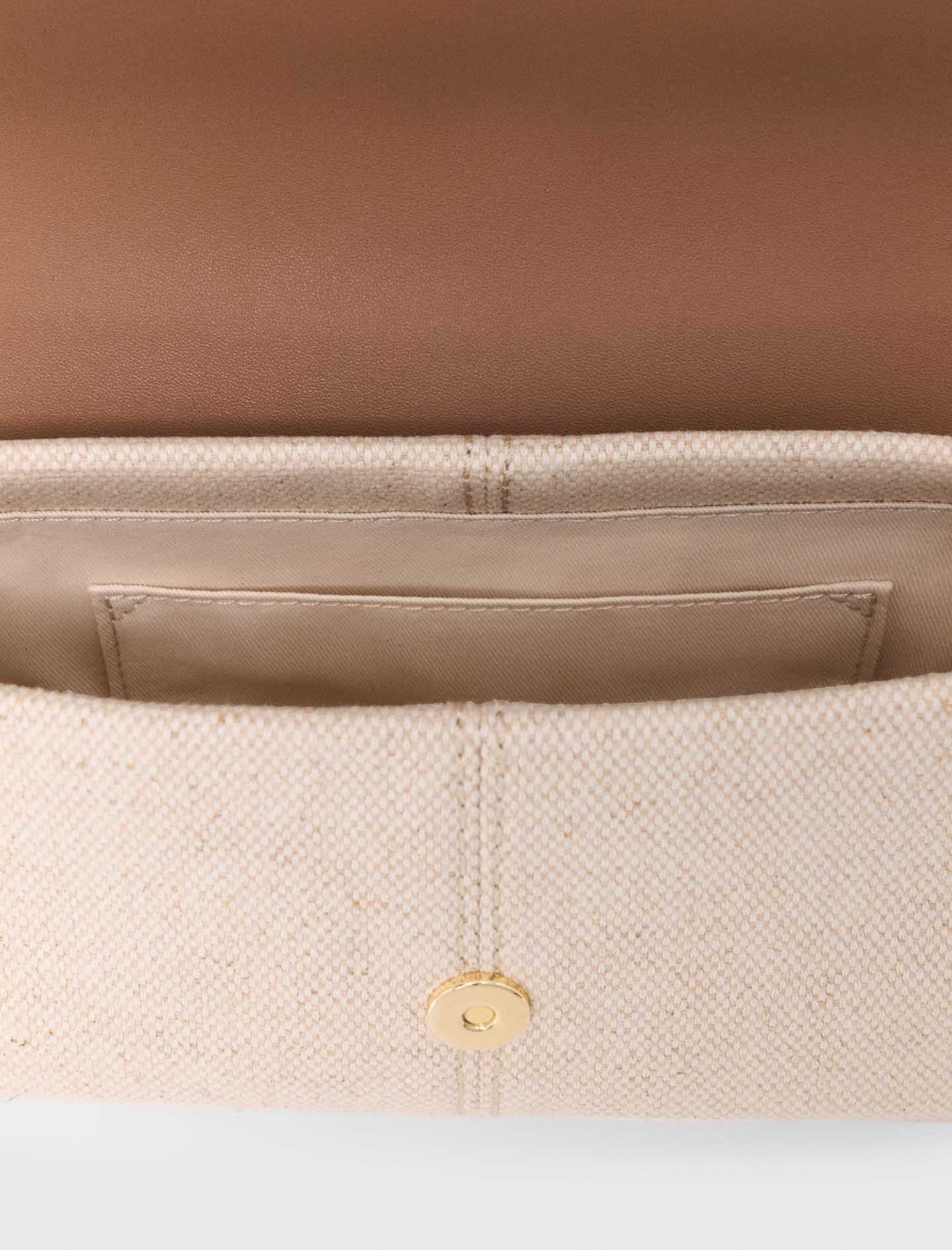 Miss M walk canvas & leather mix Moka/White