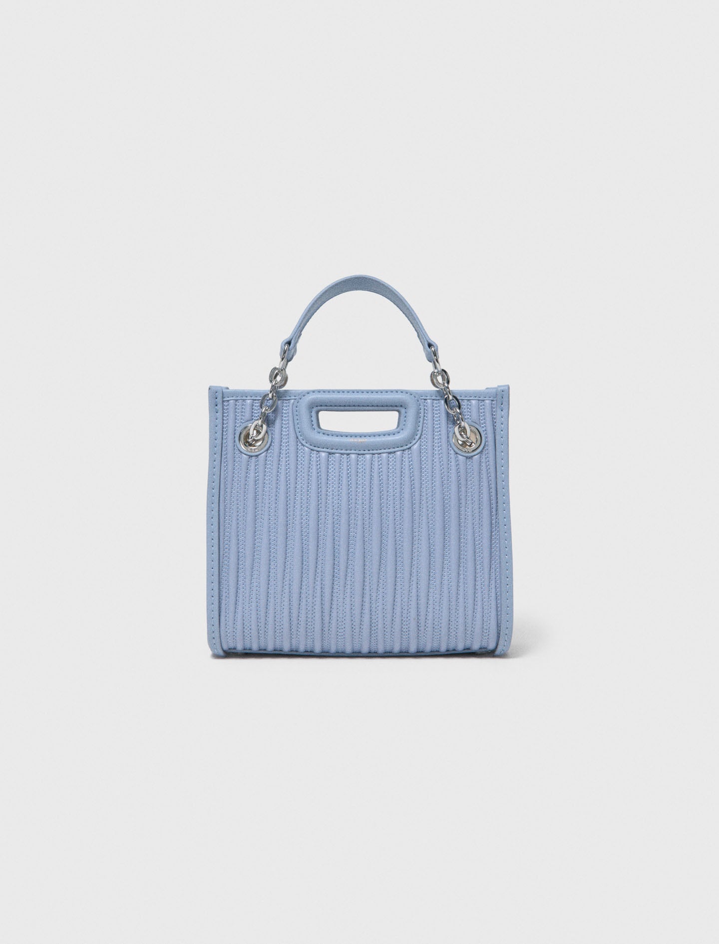 Mini Quilted Leather Tote Bag BLUE SKY