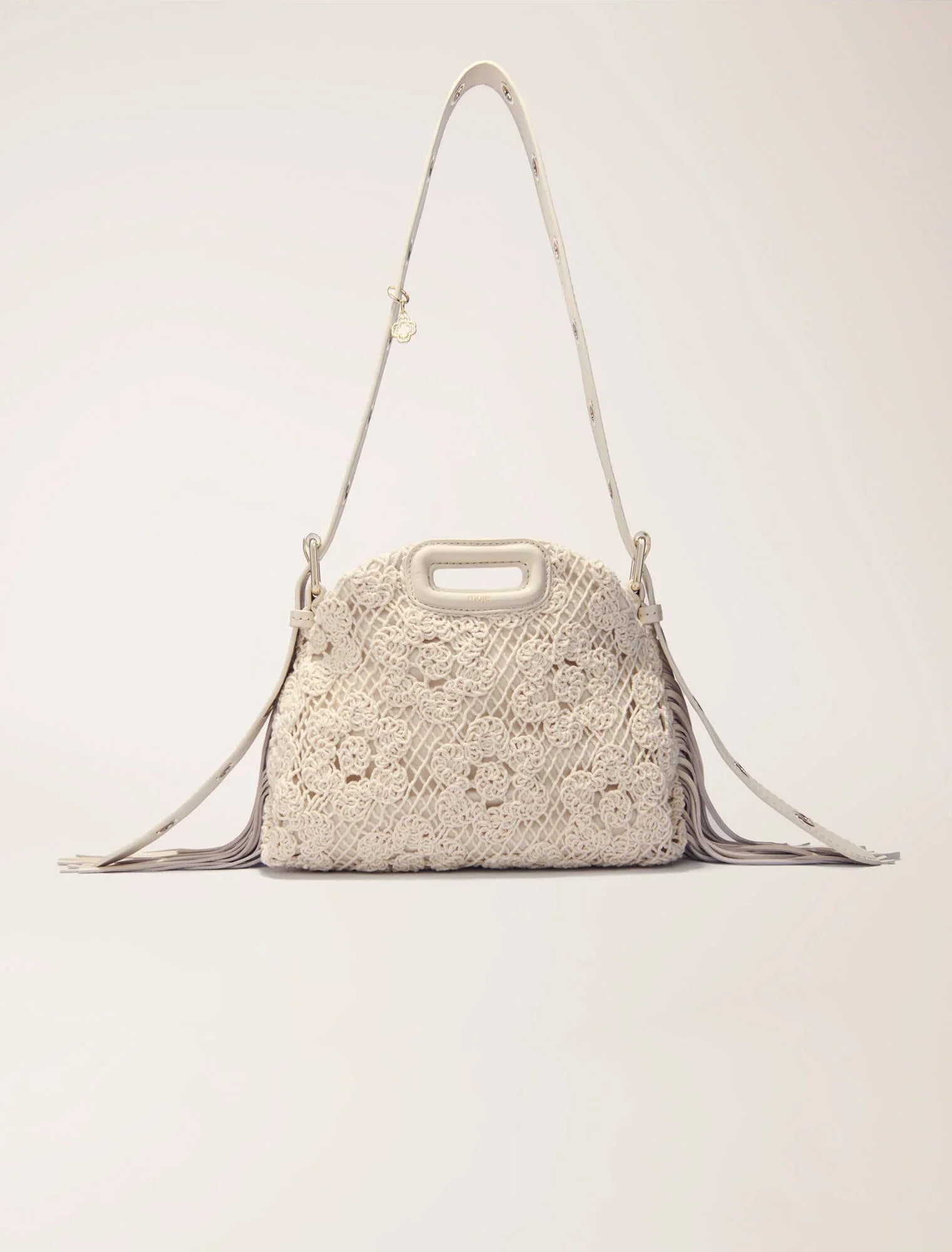 Ecru-featured-Crochet-Knit Mini Miss M Bag