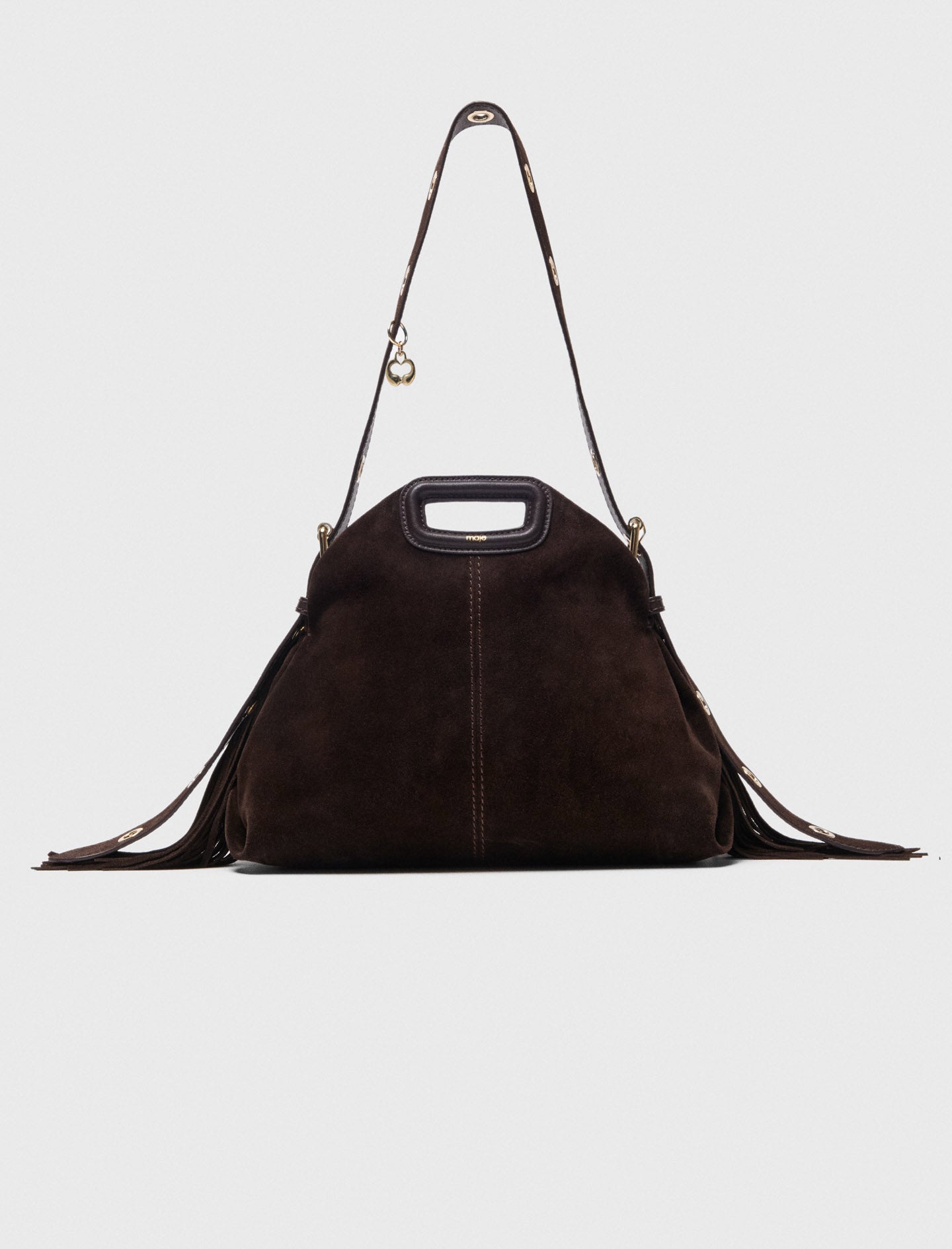 Suede Miss M bag Dark Brown
