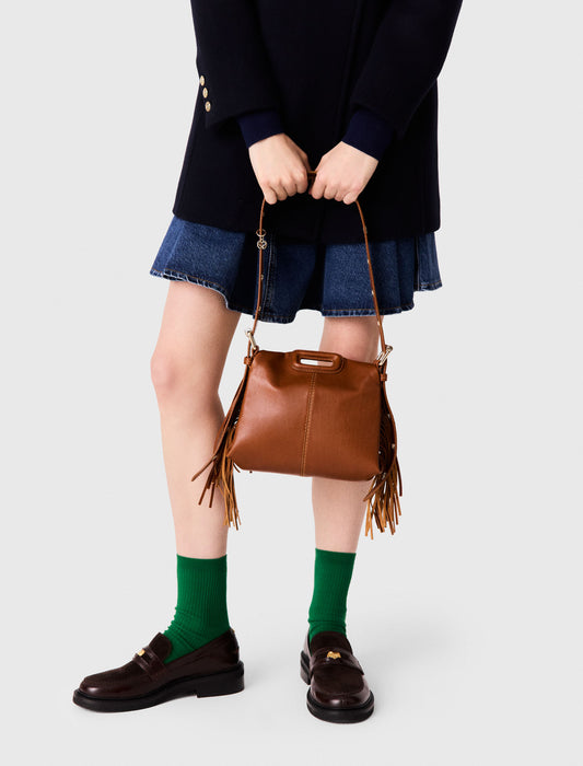 Smooth leather mini Miss M bag Tobacco