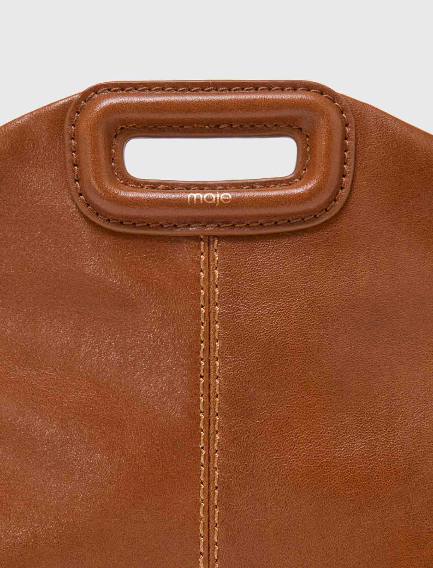Smooth leather mini Miss M bag Tobacco
