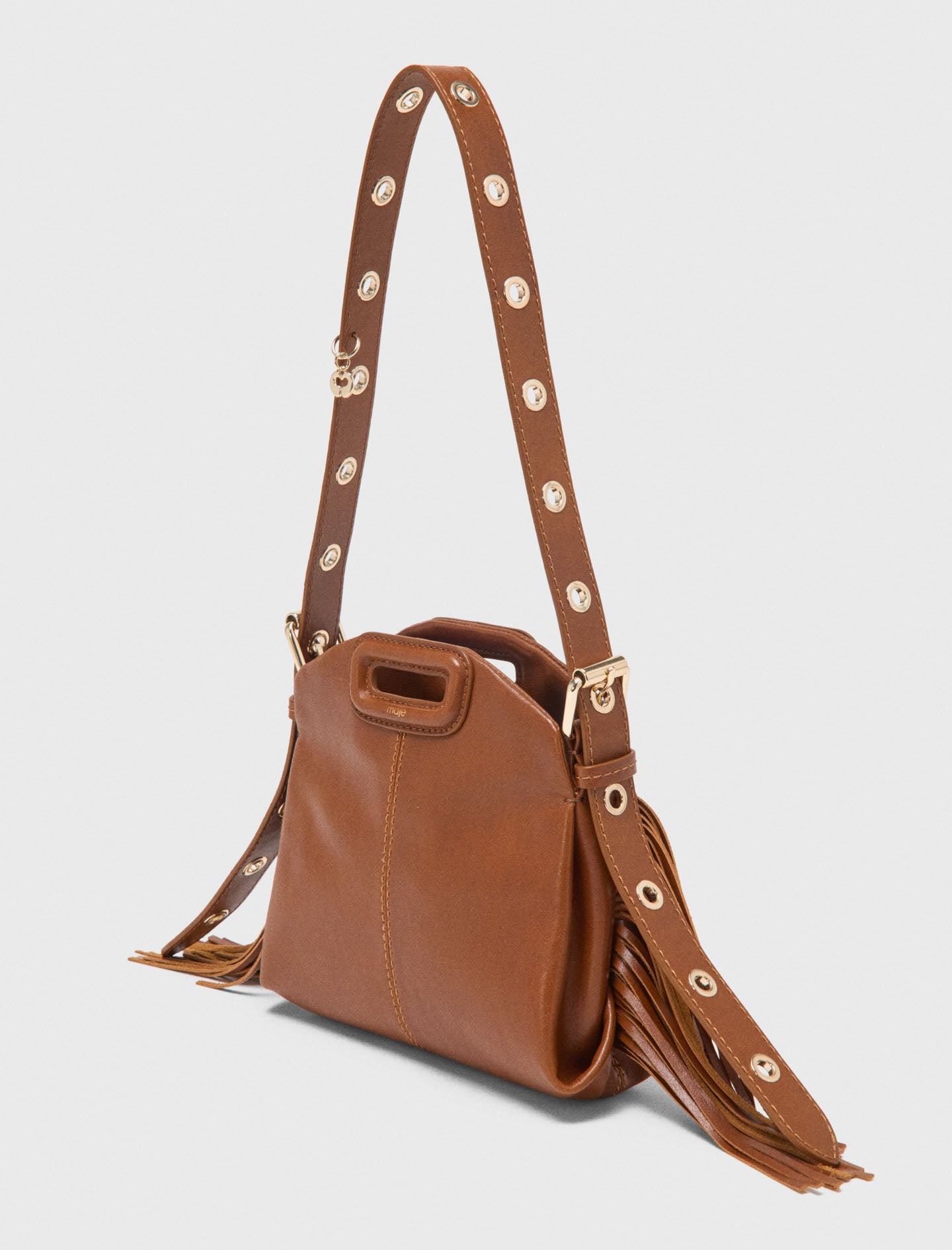Smooth leather mini Miss M bag Tobacco