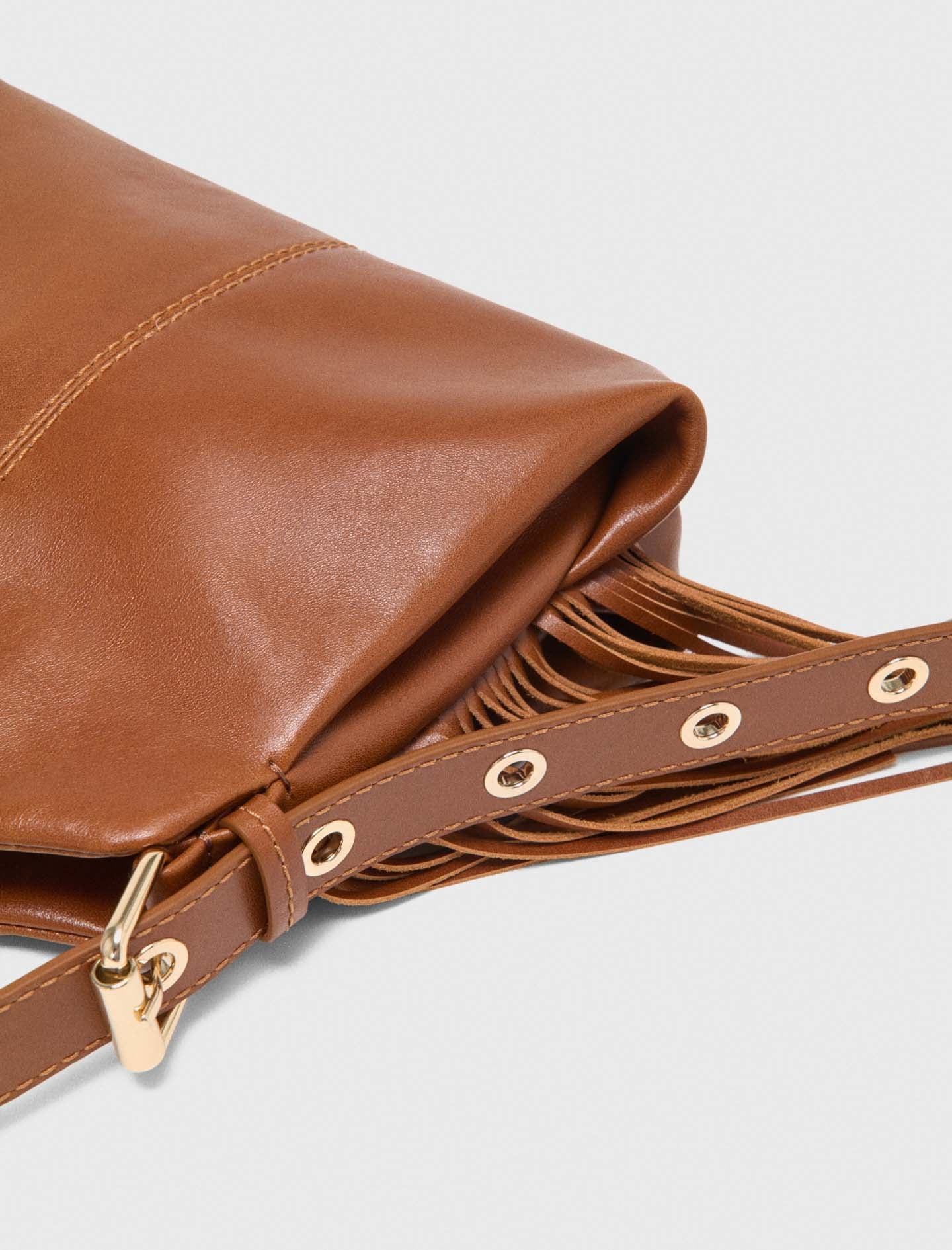 Smooth leather mini Miss M bag Tobacco