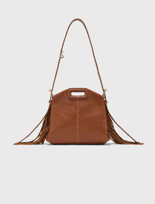 Smooth leather mini Miss M bag Tobacco