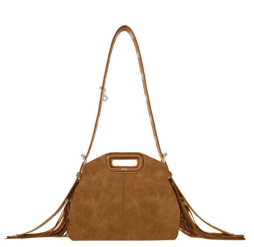 Smooth leather mini Miss M bag Tobacco