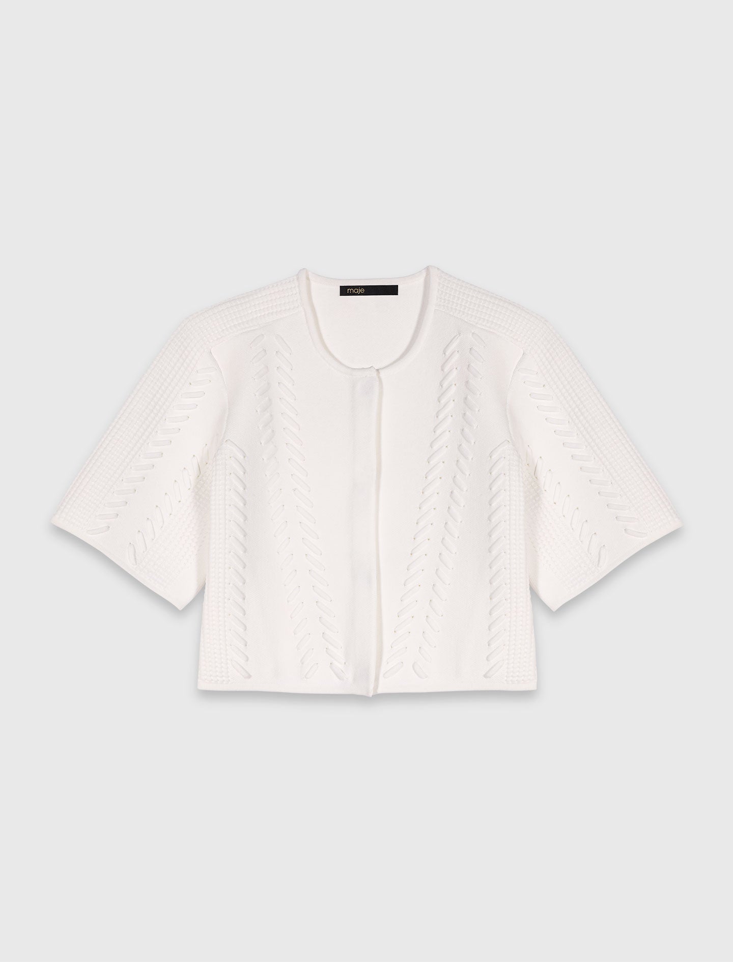 Short cardigan White