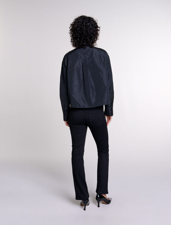 Black  -Openwork shirt