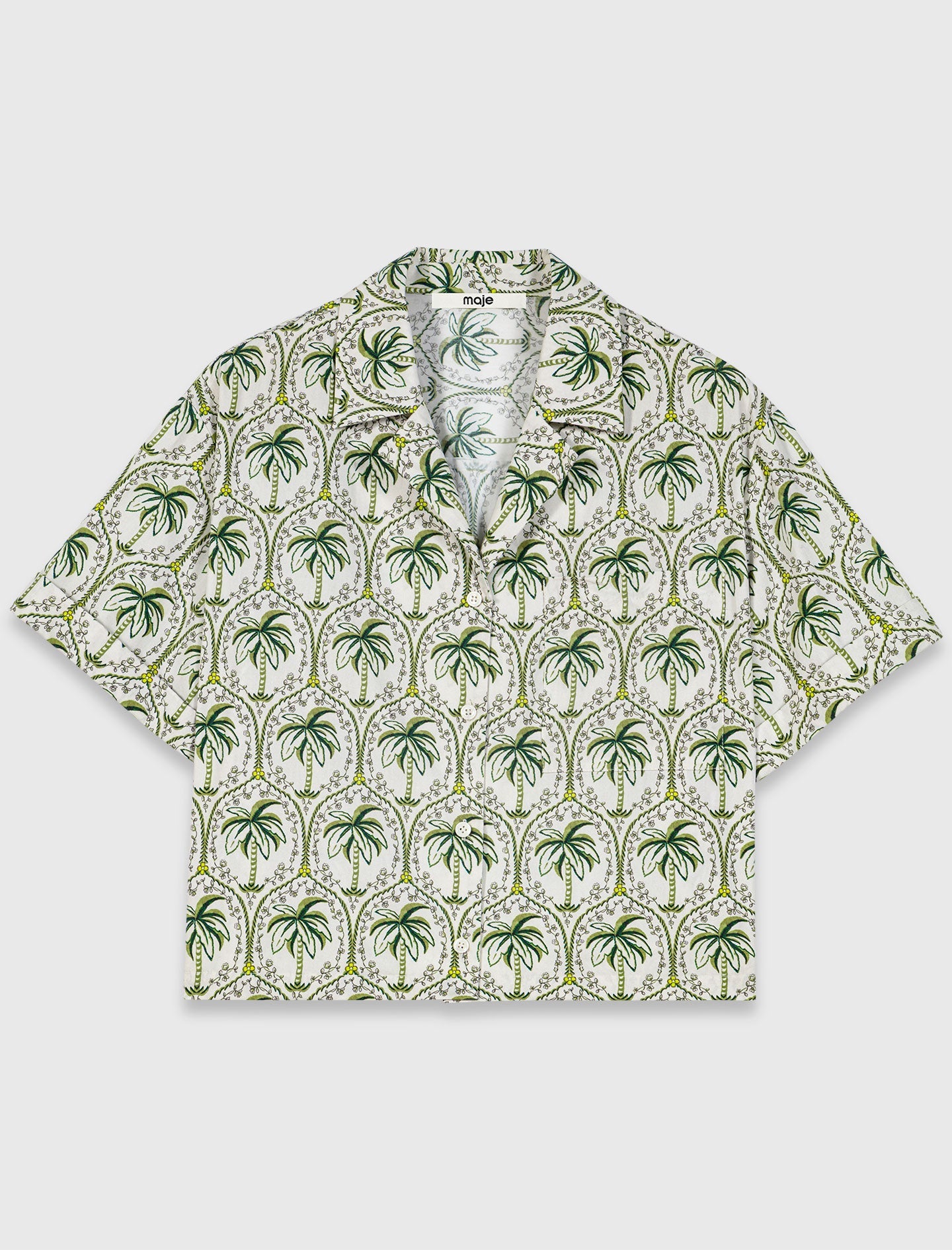 Patterned shirt Green Palm Tree