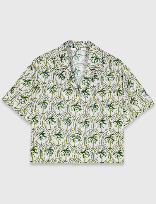 Patterned shirt Green Palm Tree