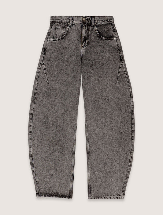 Grey Tapered Jeans