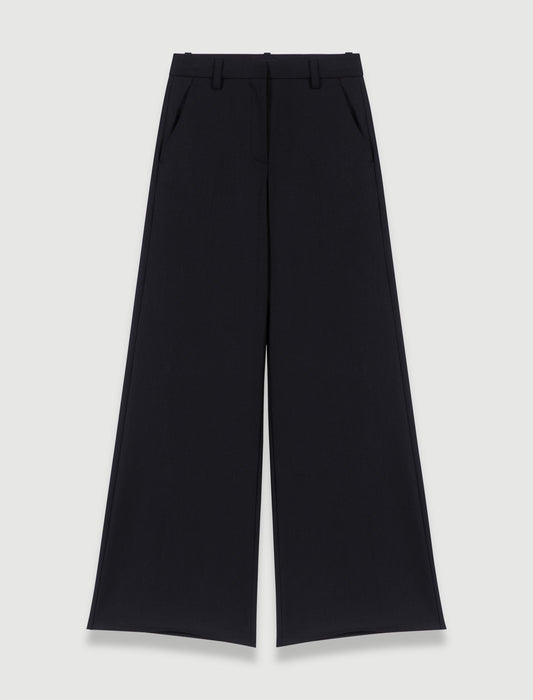 Black  -flared trousers