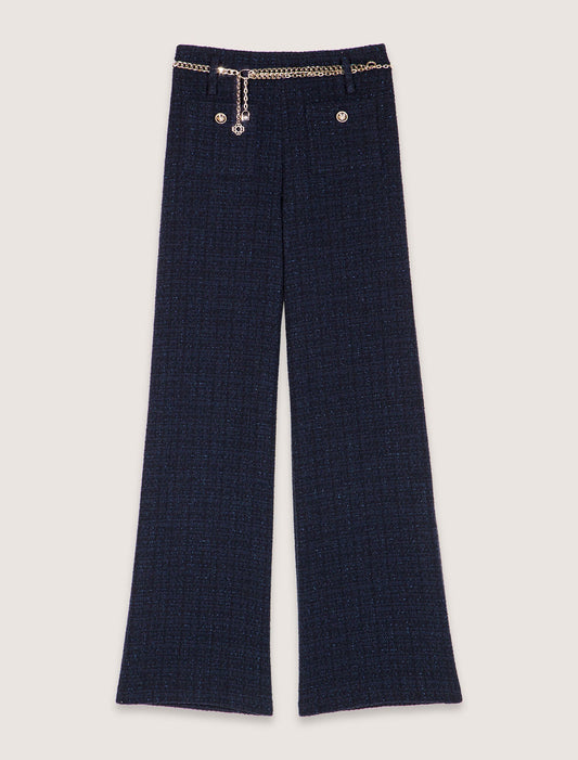 Navy-Belted Jeans