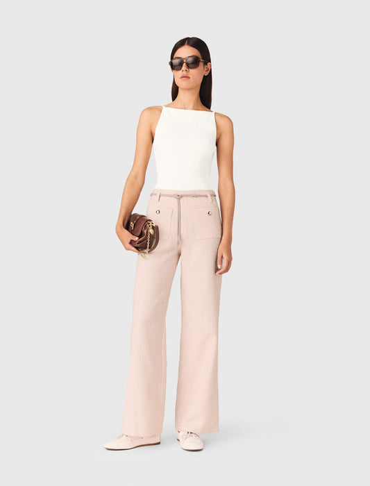Tweed Trousers Pink
