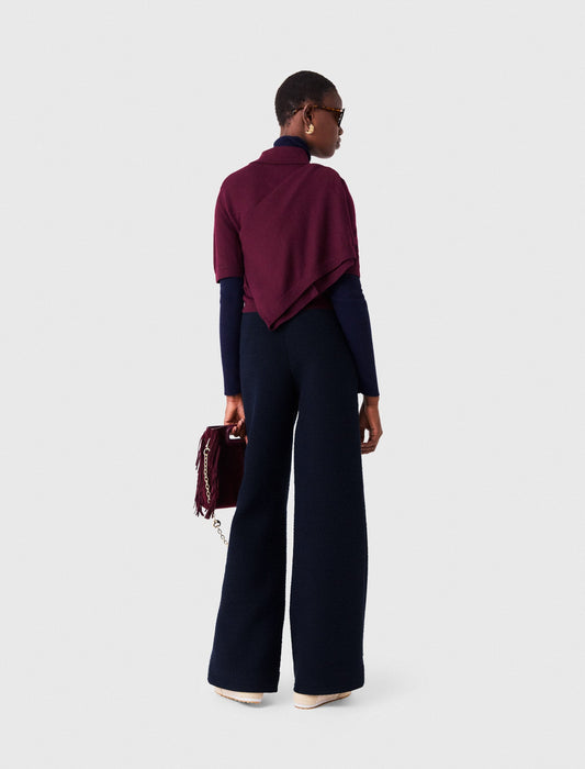 Tweed trousers Navy