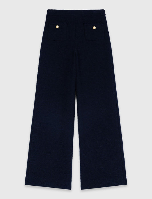 Tweed trousers Navy