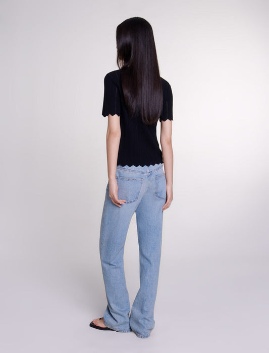 Black    Knit Top